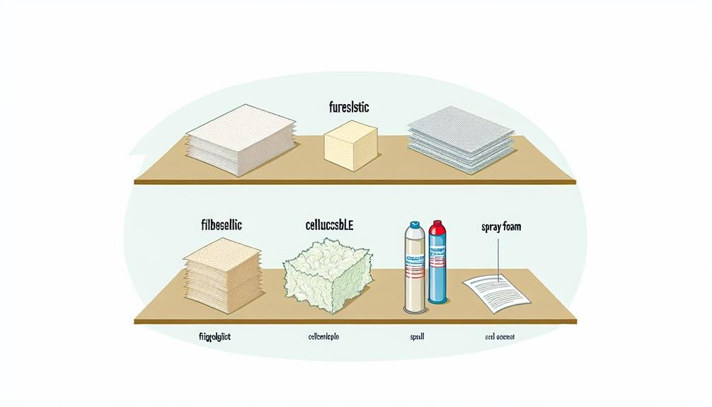 attic insulation material selection