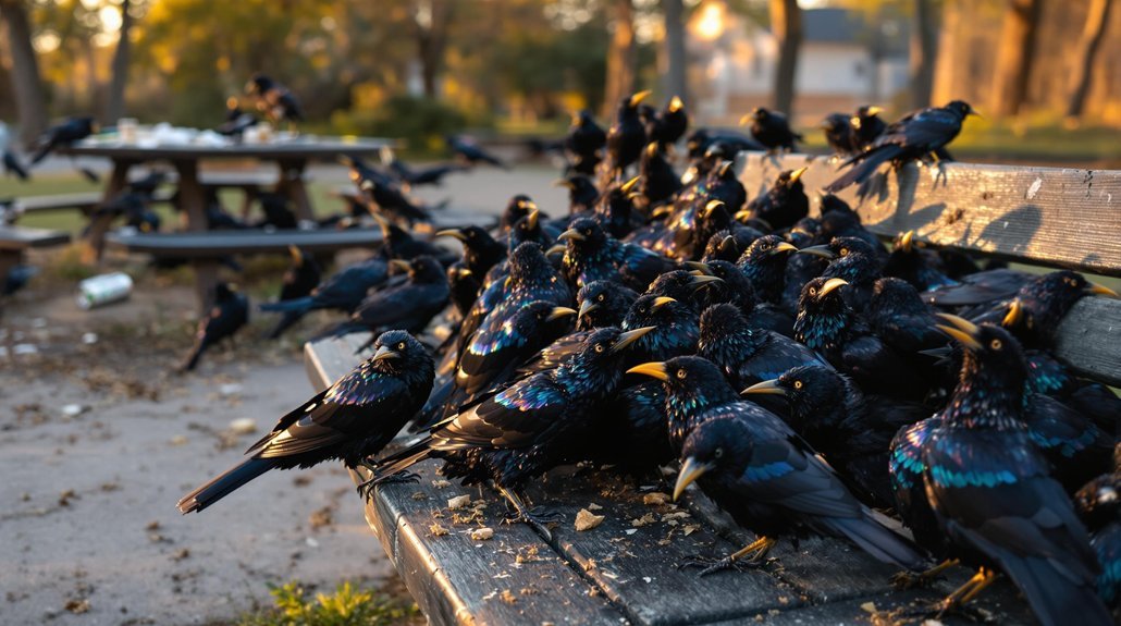 shiny black bird species